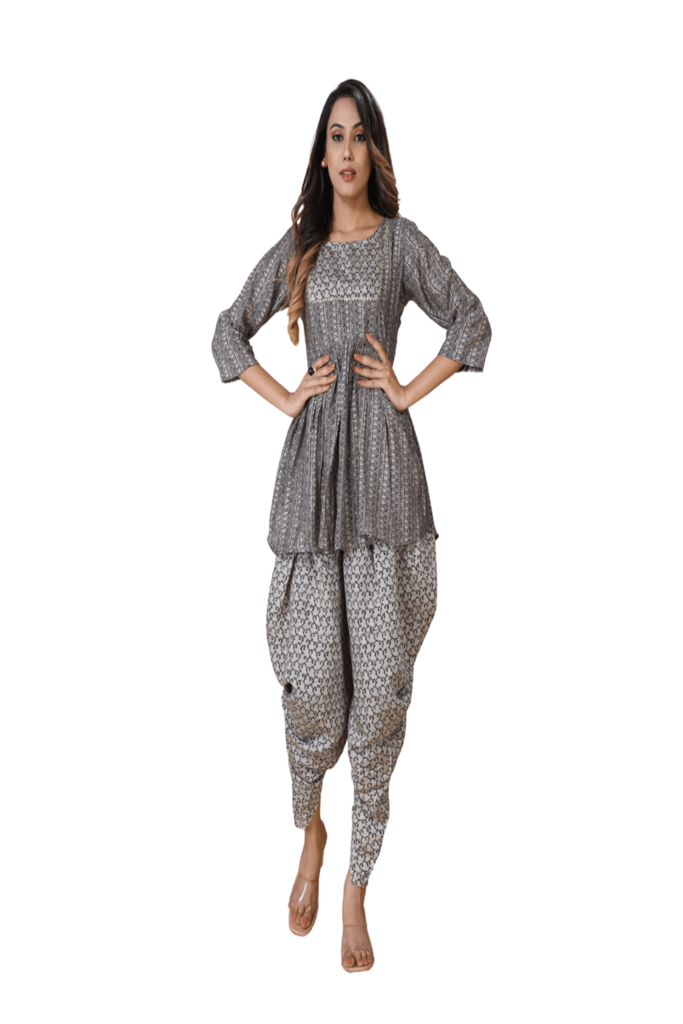 Dhoti style kurti cutting on sale